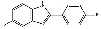 2-(4-BROMOPHENYL)-5-FLUOROINDOLE 结构式