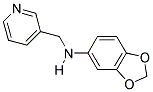 N-(PYRIDIN-3-YLMETHYL)-1,3-BENZODIOXOL-5-AMINE 结构式