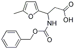 3-BENZYLOXYCARBONYLAMINO-3-(5-METHYL-FURAN-2-YL)-PROPIONIC ACID 结构式