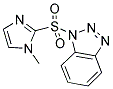 1-[(1-METHYL-1H-IMIDAZOL-2-YL)SULFONYL]-1H-BENZOTRIAZOLE 结构式
