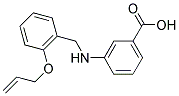 3-((2-(ALLYLOXY)BENZYL)AMINO)BENZOIC ACID 结构式