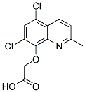 (5,7-DICHLORO-2-METHYL-QUINOLIN-8-YLOXY)-ACETIC ACID 结构式