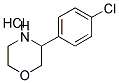 3-(4-CHLOROPHENYL)MORPHOLINE HYDROCHLORIDE 结构式