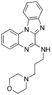 (3-MORPHOLIN-4-YL-PROPYL)-(5,7,11B-TRIAZA-BENZO[C]FLUOREN-6-YL)-AMINE 结构式