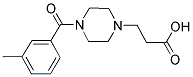 3-[4-(3-METHYLBENZOYL)PIPERAZIN-1-YL]PROPANOIC ACID 结构式