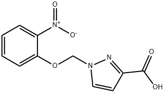 1-((2-硝基苯氧基)甲基)-1H-吡唑-3-羧酸 结构式