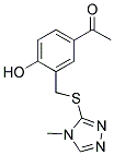 1-(4-HYDROXY-3-([(4-METHYL-4H-1,2,4-TRIAZOL-3-YL)THIO]METHYL)PHENYL)ETHANONE 结构式