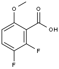 2,3-DIFLUORO-6-METHOXYBENZOIC ACID 结构式