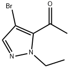 1-(4-溴-1-乙基-1H-吡唑-5-基)乙烷-1-酮 结构式