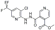 1-[3-CHLORO-5-(TRIFLUOROMETHYL)PYRID-2-YL]-2-[(4-METHOXYCARBONYL)NICOTINOYL]HYDRAZINE 结构式