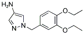 1-(3,4-DIETHOXY-BENZYL)-1 H-PYRAZOL-4-YLAMINE 结构式