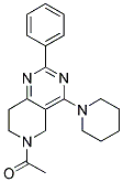 6-ACETYL-2-PHENYL-4-PIPERIDIN-1-YL-5,6,7,8-TETRAHYDROPYRIDO[4,3-D]PYRIMIDINE 结构式