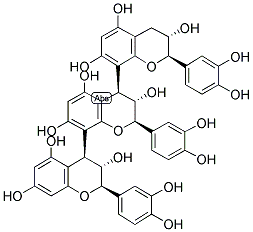 CATECHIN-(4ALPHA->)-CATECHIN-(4ALPHA->8)-CATECHIN 结构式