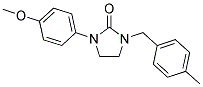 1-(4-METHOXYPHENYL)-3-(4-METHYLBENZYL)IMIDAZOLIDIN-2-ONE 结构式