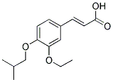 3-(3-ETHOXY-4-ISOBUTOXY-PHENYL)-ACRYLIC ACID 结构式