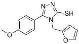 4-(2-FURYLMETHYL)-5-(4-METHOXYPHENYL)-4H-1,2,4-TRIAZOLE-3-THIOL 结构式