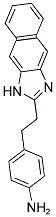4-[2-(1 H-NAPHTHO[2,3-D ]IMIDAZOL-2-YL)-ETHYL]-PHENYLAMINE 结构式