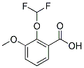 2-DIFLUOROMETHOXY-3-METHOXY-BENZOIC ACID 结构式