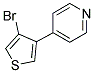 4-(4-BROMO-3-THIENYL)PYRIDINE 结构式