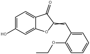 (2Z)-2-(2-乙氧基苯亚甲基)-6-羟基-1-苯并呋喃-3(2H)-酮 结构式