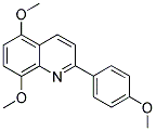 5,8-DIMETHOXY-2-(4-METHOXYPHENYL)QUINOLINE 结构式