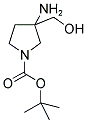 3-AMINO-3-HYDROXYMETHYL-PYRROLIDINE-1-CARBOXYLIC ACID TERT-BUTYL ESTER 结构式