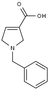 1-BENZYL-2,5-DIHYDRO-1H-PYRROLE-3-CARBOXYLIC ACID 结构式