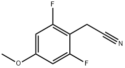 2,6-二氟-4-甲氧基苯基乙腈 结构式