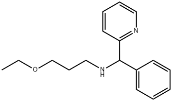 3-乙氧基-N-(苯基(吡啶-2-基)甲基)丙-1-胺 结构式