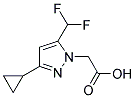 (3-CYCLOPROPYL-5-DIFLUOROMETHYL-PYRAZOL-1-YL)-ACETIC ACID 结构式