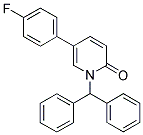 1-Benzhydryl-5-(4-fluorophenyl)pyridin-2(1H)-one 结构式