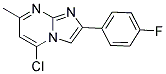 5-CHLORO-2-(4-FLUOROPHENYL)-7-METHYLIMIDAZO[1,2-A]PYRIMIDINE 结构式