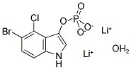 5-BROMO-4-CHLORO-3-INDOXYL PHOSPHATE, DILITHIUM SALT HYDRATE 结构式