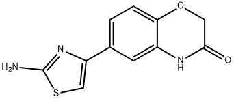 6-(2-亚胺-2,3-二氢噻唑-4-基)-2H-苯并[B][1,4]氧杂Z炔-3(4H)-酮 结构式