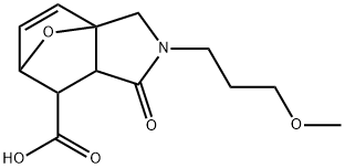 2-(3-甲氧基丙基)-1-氧代-1,2,3,6,7,7A-六氢-3A,6-环氧异吲哚-7-羧酸 结构式