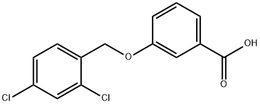 3-(2,4-二氯苄基)氧基苯甲酸 结构式