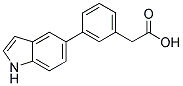 [3-(1H-INDOL-5-YL)-PHENYL]-ACETIC ACID 结构式