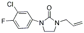 1-ALLYL-3-(3-CHLORO-4-FLUOROPHENYL)IMIDAZOLIDIN-2-ONE 结构式