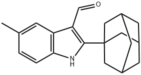 2-(1-ADAMANTYL)-5-METHYL-1H-INDOLE-3-CARBALDEHYDE 结构式