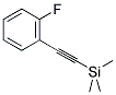 (2-FLUOROPHENYLETHYNYL)TRIMETHYLSILANE 结构式