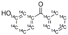 3-Hydroxybenzophenone, [ring-14C(U)] 结构式