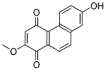 7-HYDROXY-2-METHOXY-1,4-PHENANTHRAQUINONE 结构式