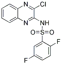 N-(3-CHLOROQUINOXALIN-2-YL)-2,5-DIFLUOROBENZENESULFONAMIDE 结构式