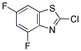 2-Chloro-4,6-difluoro-1,3-benzothiazole 结构式