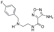 4-AMINO-N-(2-((4-FLUOROBENZYL)AMINO)ETHYL)-1,2,5-OXADIAZOLE-3-CARBOXAMIDE 结构式