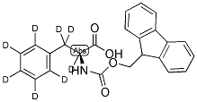 L-PHENYL-D5-ALANINE-2,3,3-D3-N-FMOC 结构式