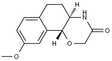 ( - )-3,4,4一,5,6,10Β-六氢- 9 -甲氧基-2H -萘并[1,2 - B] [1,4]-3-酮 结构式