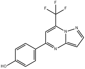 4-(7-(三氟甲基)吡唑并[1,5-A]嘧啶-5-基)苯酚 结构式