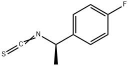 (R)-(-)-1-(4-氟苯基)异硫氰酸乙酯 结构式