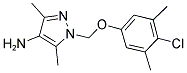 1-(4-CHLORO-3,5-DIMETHYL-PHENOXYMETHYL)-3,5-DIMETHYL-1 H-PYRAZOL-4-YLAMINE 结构式